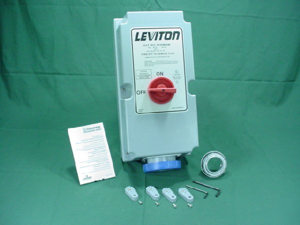 Leviton pin sleeve 100A 240V interlock panel 3100MI6W