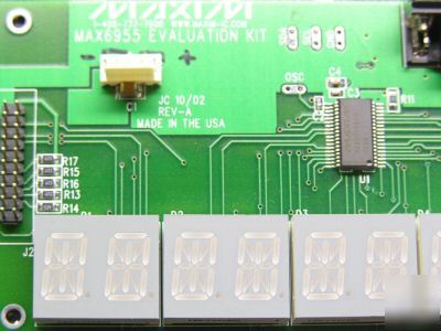 Maxim MAX6955 led I2C display driver evaluation kit 