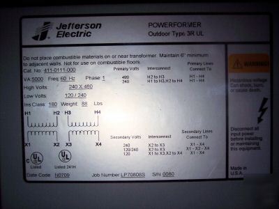 New nema 3R encapsulated transformer single phase * *