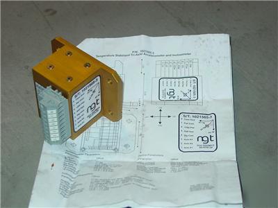 Ngt temp stabilized tri axial accelerometer & inclin,