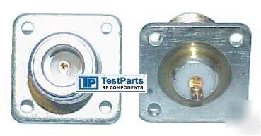 06-02601 n-female 4-hole panel mount coaxial connector