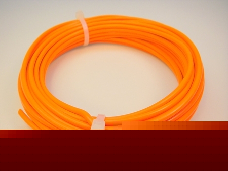 25 ft mil-spec 12-awg silver-coated wire, orange teflon