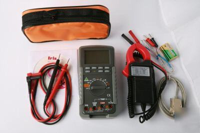 3 3/4 auto range RS232 multimeter w/ clamp dc up to 10A