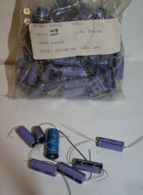 100+ 220MFD 63V axial electrolytic capacitors BC160