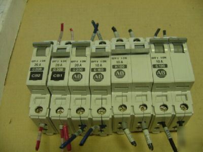 Allen bradley 1492-CB2 G100 qty 2 G200 breaker qty 3 >