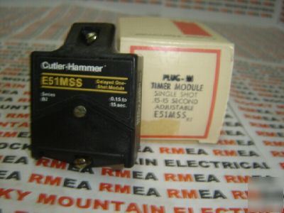 Cutler hammer plug-in timer module E51MSS .15-15 s