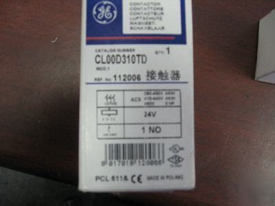Ge 3 pole lighting contactor CL00D310TD 24V coil 10AMPS