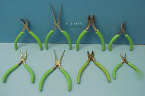 Lot of 8 xcelite esd wire cutter and needle nose pliers