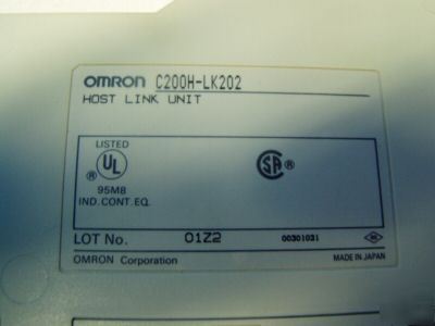 Omron host link unit m/n: C200H-LK202
