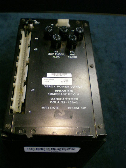 Sola xerox power supply 105S20462
