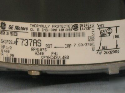 Ge carrier 1/2 hp motor 5KCP39JG F737 hc-43VL-460