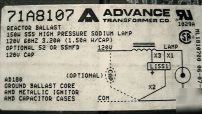 New brand 150 watt hps ballast kit