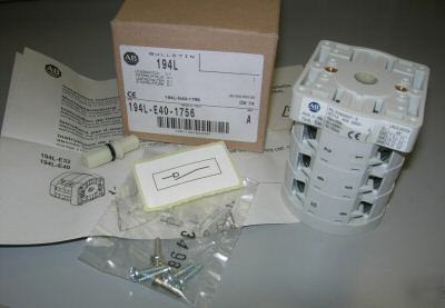 New in box allen bradley 194L-E40-1756 w/instructions 