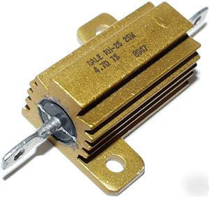 3 pcs - 50 watt, 0.25 ohm, 5% power resistor aluminum