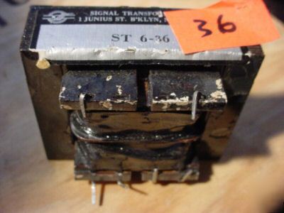 36VCT .55 amp signal transformer ( qty 4 ea )