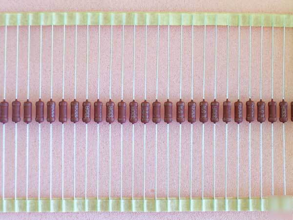 330 ohm ohms 1.6 watt metal oxide resistors 5% - 50PCS