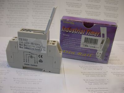7 day programmable industrial timer supply 120VAC 