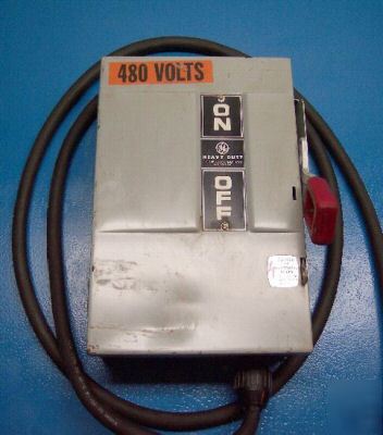 Ge fused on / off heavy duty safety switch TH3361