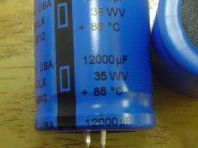 New 5 cde 35V 12,000UF mini snap in capacitors 