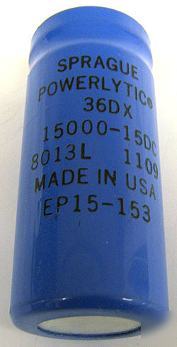 New sprague powerlytic capacity 36DX 15000-15DC 8013L