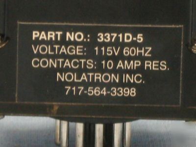 Nolatron relay module 115VAC 3371D-5