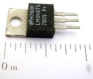 Voltage regulator ~ LM340T-5 positive 5V 1.5A (20)