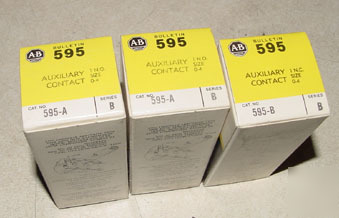 New 3PCS allen bradley 595-a starter auxillary contact 