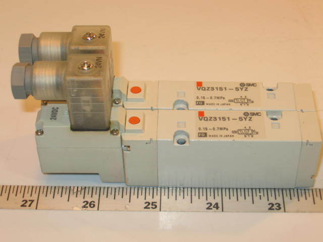 New pair smc pneumatic 5 port solenoid valve VQZ3151