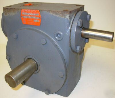 Hub city single reduction worm gear drive reducer 321