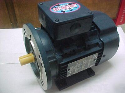 Leeson electric motor, 1/2 hp, 3 phase 230V 460V 