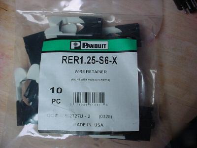 New 2 -panduit - wire retainer - RER1.25-S6-x - 10 pcs. 