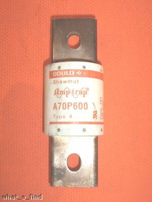 New shawmut A70P600-4 semiconductor fuse A70P 600 nnb