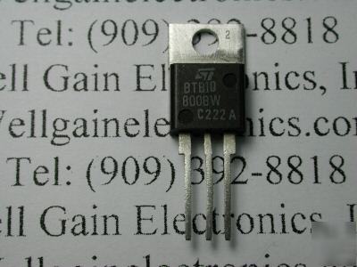 St BTB10-800BW triac to-220AB 10AMP 800V nos