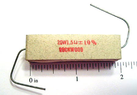 Wirewound power sandblock resistor 20W 1.5 ohm 10% (5)