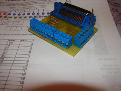 Breakout board with centronics input