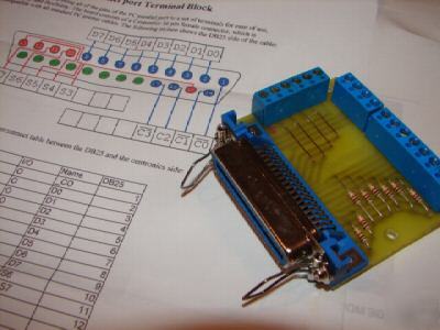 Breakout board with centronics input