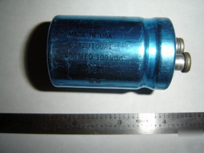 Lot of 8 mallory cg electrolytic capacitor 400UF @ 100V