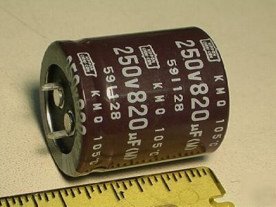 820UF 250V capacitor for tube amp ham radio lot of 2