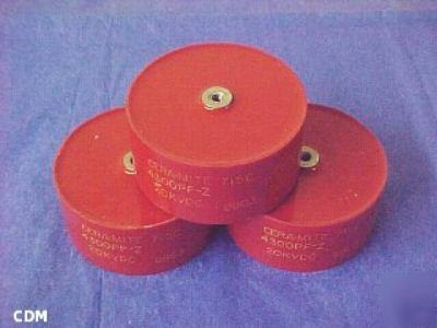 Capacitor, cera-mite 715C, 4300PF-z, 20KV, doorknob