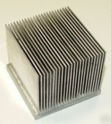 Heatsink for cpu, peltier, mosfet. high fin density