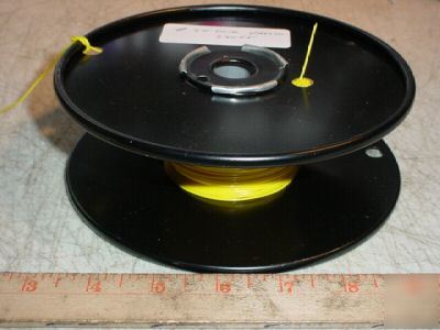 Yellow 24 awg solid teflon high temp wire 250FT