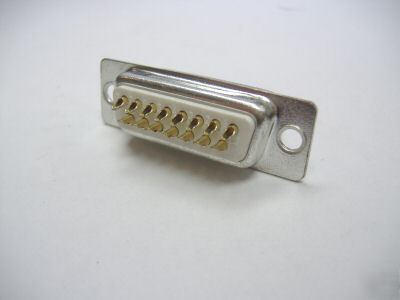 5 pcs- 15-pin male solder cup connector amp 17-DA15P