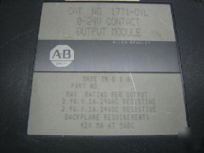 Ab allen bradley 1771-oyl 1771OYL contact output module