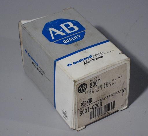 Allen bradley pilot light 800T-Q20R red 