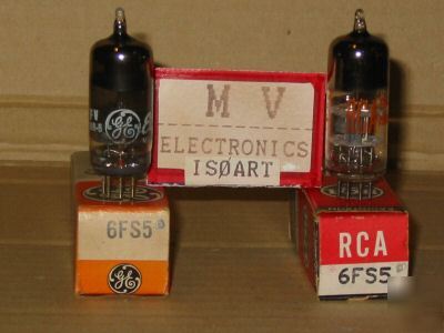 2 tubes 6FS5 ge+rca - valvole rÃ¶hren lampes 
