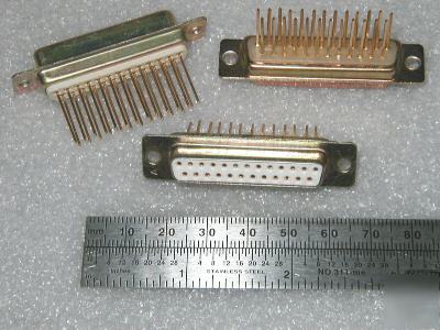 25 pin female d-sub wire wrap connectors (3 pcs)