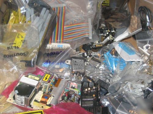 Electronic components box full, 1 lot, calling all engs