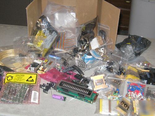 Electronic components box full, 1 lot, calling all engs
