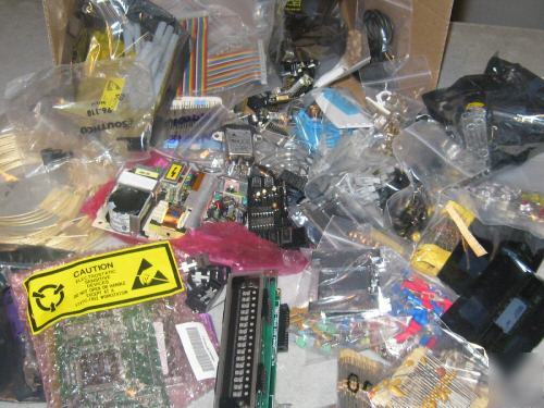 Electronic components box full, 1 lot, calling all engs