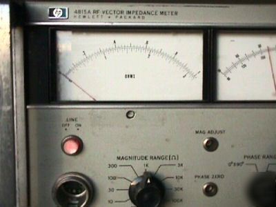 Hp agilent 4815A rf vector impedance meter